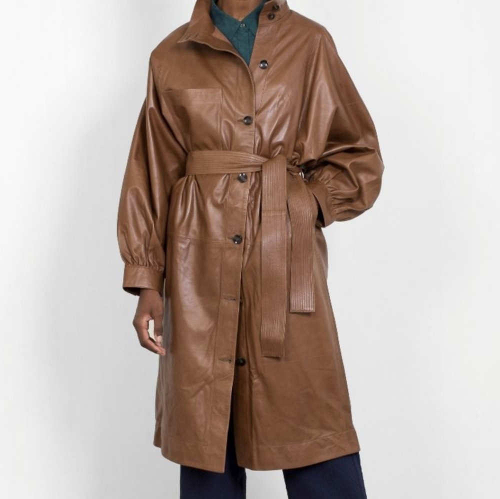 Apiece Apart Cas Leather Trench